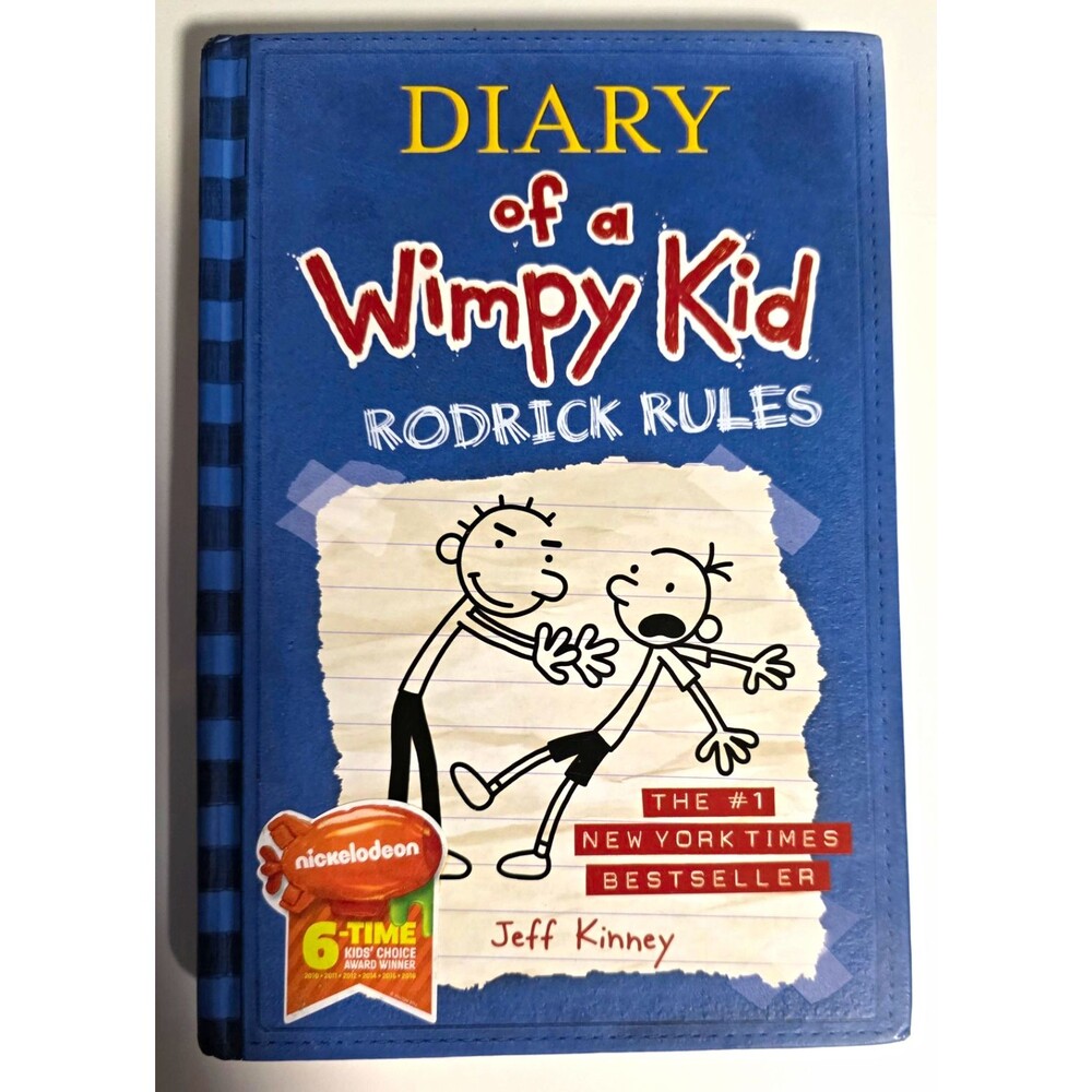Jeff Kinney Diary of a Wimpy Kid #2 Rodrick Rules Hardcover 2008 Illustrated